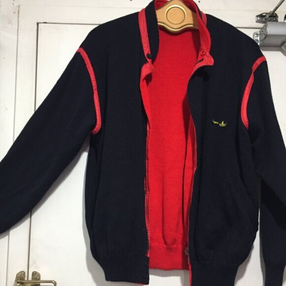 VINTAGE NAVIGARE REVERSIBLE WOOL BLEND JACKETS SIZE L - Picture 8 of 11